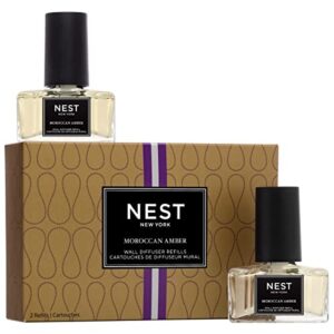 nest new york moroccan amber wall diffuser refill, set of 2