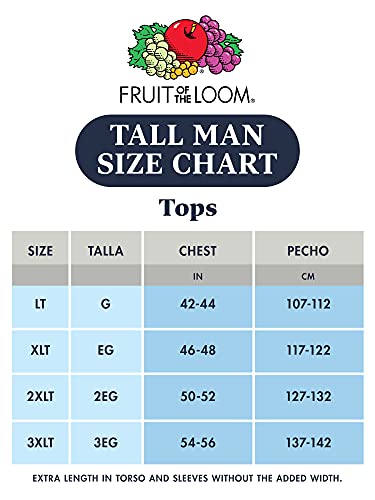 Fruit of the Loom Men's Big & Tall Eversoft Cotton Short Sleeve T Shirts, Breathable & Moisture Wicking with Odor Control, White, 3X-Large Big