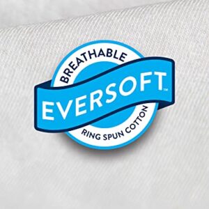 Fruit of the Loom Men's Big & Tall Eversoft Cotton Short Sleeve T Shirts, Breathable & Moisture Wicking with Odor Control, White, 3X-Large Big