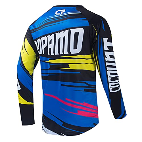 Coconut Ropamo Men's Mountain Bike Jersey Shirt Long Sleeve MTB Jersey Cycling Jersey Downhill Motocross T-Shirt (COSJF-1001, Large)