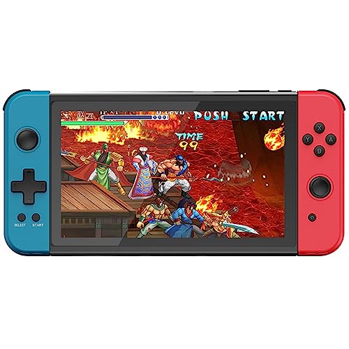 X70 Handheld Game Consoles, 128-Bit 7-Inch Large-Screen HD Double Pocket Game Console Built-in 19 Emulators Support Memory Expansion and Game Save