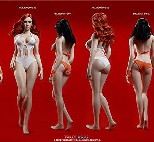 HiPlay TBLeague Seamless Action Figure Smooth and Rounded Body Type Large Bust 1:6 Scale S42(Pale, with Head)