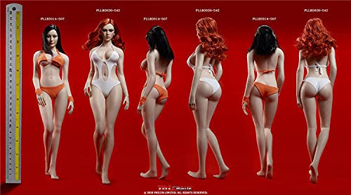 HiPlay TBLeague Seamless Action Figure Smooth and Rounded Body Type Large Bust 1:6 Scale S42(Pale, with Head)