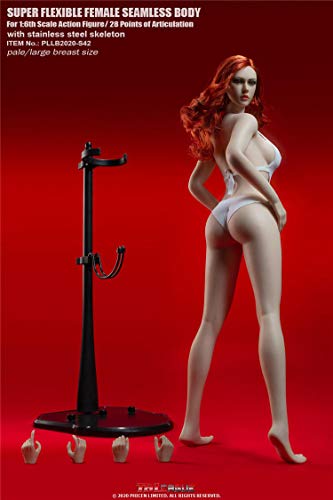 HiPlay TBLeague Seamless Action Figure Smooth and Rounded Body Type Large Bust 1:6 Scale S42(Pale, with Head)