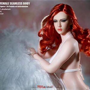 HiPlay TBLeague Seamless Action Figure Smooth and Rounded Body Type Large Bust 1:6 Scale S42(Pale, with Head)