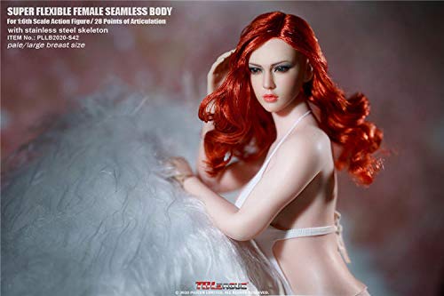 HiPlay TBLeague Seamless Action Figure Smooth and Rounded Body Type Large Bust 1:6 Scale S42(Pale, with Head)