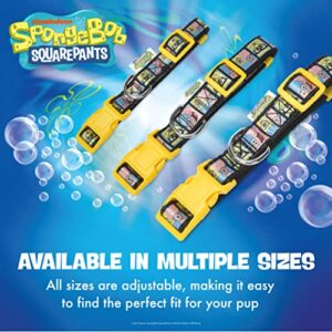 SpongeBob SquarePants for Pets Characters Best Friends Dog Collar, Size Large (L) | Cute Yellow Large Dog Collar for Large Dogs from Nickelodeon Spongebob, Dog Apparel & Accessories