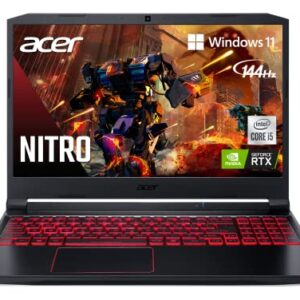 Acer Nitro 5 AN515-55-53E5 Gaming Laptop | Intel Core i5-10300H | NVIDIA GeForce RTX 3050 GPU | 15.6" FHD 144Hz IPS Display | 8GB DDR4 | 256GB NVMe SSD | Intel Wi-Fi 6 | Backlit Keyboard