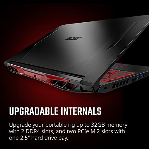 Acer Nitro 5 AN515-55-53E5 Gaming Laptop | Intel Core i5-10300H | NVIDIA GeForce RTX 3050 GPU | 15.6" FHD 144Hz IPS Display | 8GB DDR4 | 256GB NVMe SSD | Intel Wi-Fi 6 | Backlit Keyboard