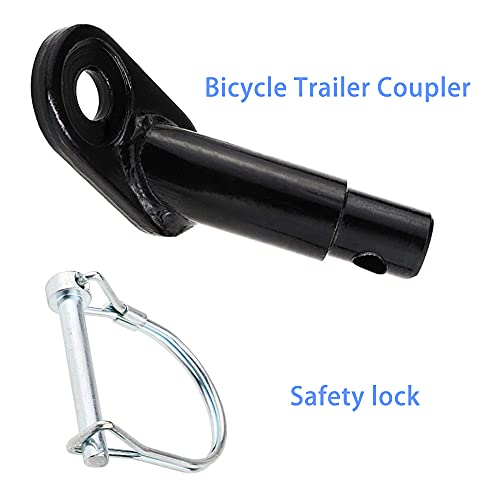 Bicycle Rear Racks Coupler Hitch Connector Attachment Angled Elbow for Instep & Schwinn Bike Trailers, Child, Cargo, Pet Bike Trailers Cycling Rear Carrier Mount Adapter Accessories Steel