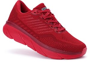 whitin men’s running fitness workout shoes sports gym size 13 breathable road midsole platform sneakers trail tennis man max cushion rebound red 47