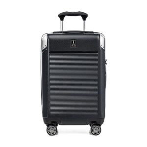 travelpro platinum elite hardside expandable spinner wheel luggage tsa lock hard shell polycarbonate suitcase, shadow black, carry on 21-inch