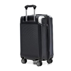 Travelpro Platinum Elite Hardside Expandable Spinner Wheel Luggage TSA Lock Hard Shell Polycarbonate Suitcase, Shadow Black, Carry on 21-Inch