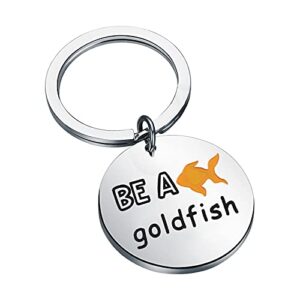 fotap be a goldfish keychain inspire gift believe keychain motivational gift (goldfish keychain)