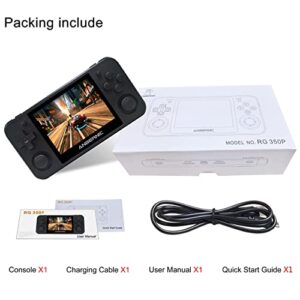 Retro Game Console, Portable Handheld Video Game Console, RG350P, IPS HD Screen, 32GB Memory Card, 2500mAh Battery with 2500+ Classic Games