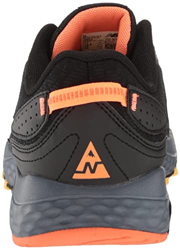 New Balance Men's 410 V7 Running Shoe, Black/Grey/Orange, 9.5