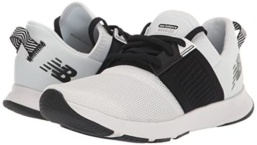 New Balance Women's Dynasoft Nergize V3 Cross Trainer, White/Black, 7.5