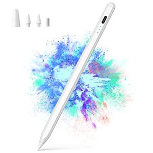 stylus pen compatible with (2018-2022) apple ipad, nthjoys ipad pencil with palm rejection, tilt, magnetic, active pen for ipad pro (11/12.9), ipad 6/7/8th gen, ipad air 3rd/4th gen, ipad mini 5th gen