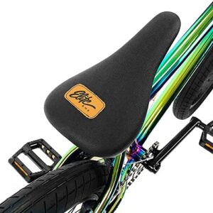 Elite BMX Bicycle 18", 20" & 26" Model Freestyle Bike - 3 Piece Crank (Oil Slick, 20")