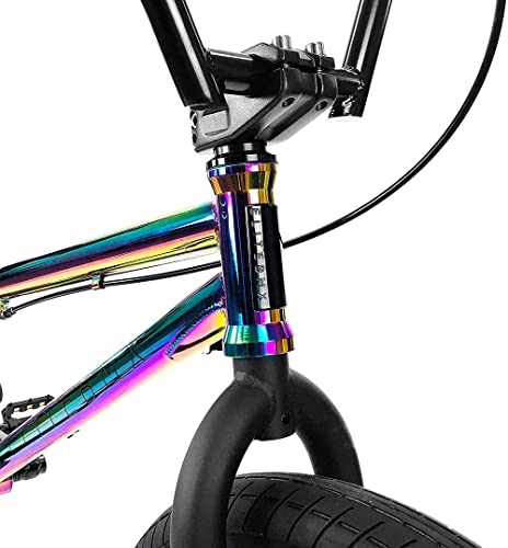 Elite BMX Bicycle 18", 20" & 26" Model Freestyle Bike - 3 Piece Crank (Oil Slick, 20")