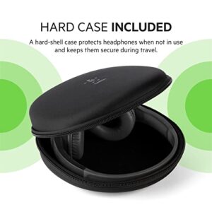 Belkin SoundForm Mini - Wireless Bluetooth Headphones for Kids with Built in Microphone - On-Ear - Bluetooth Earphones for iPhone, Fire Tablet & More - Black w/Case