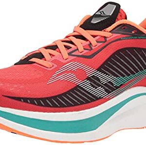 Saucony Men's Endorphin Speed 2 Running Shoe, SCARLET/BLACK, 11