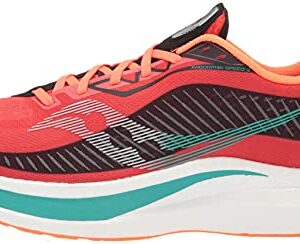 Saucony Men's Endorphin Speed 2 Running Shoe, SCARLET/BLACK, 11