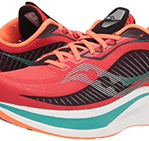 Saucony Men's Endorphin Speed 2 Running Shoe, SCARLET/BLACK, 11