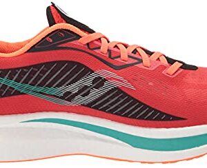 Saucony Men's Endorphin Speed 2 Running Shoe, SCARLET/BLACK, 11