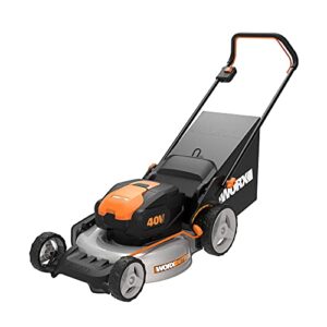worx nitro wg751.3 40v power share pro 4.0ah 20" cordless push lawn mower