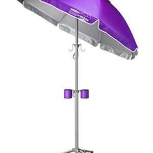 Wondershade Ultimate Portable Sun Shade Umbrella, Lightweight Adjustable Instant Sun Protection - Purple