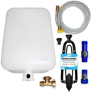 Seaworks Boat Winterizer Gravity Motor Cleaner with Flusher Kit - Gravity Flow System DIY Winter Preparation Solution for Marine Engines - For Inboard and Outboard Engines