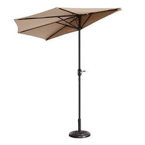 pure garden 714649zmf patio umbrella, beige