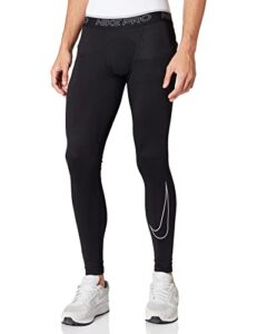 nike pro dri-fit men's tights(black/white, medium)