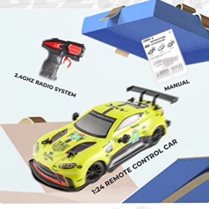 BEZGAR Remote Control Car-1:24 Scale Aston Martin Electric Sport Racing Toy Car Model Vehicle, 2.4Ghz Licensed RC Car Series for Girls and Boys Age 8 9 10 11 12 Years Holiday Ideal Gift