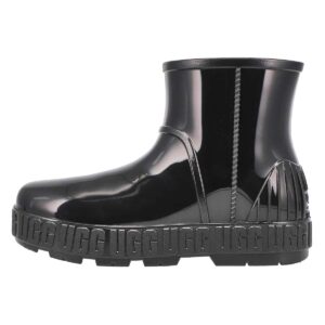 ugg women's drizlita rain boot, black, 8