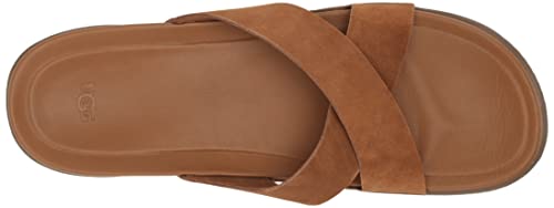 UGG Men's WAINSCOTT Slide Sandal, Chestnut Suede, 10