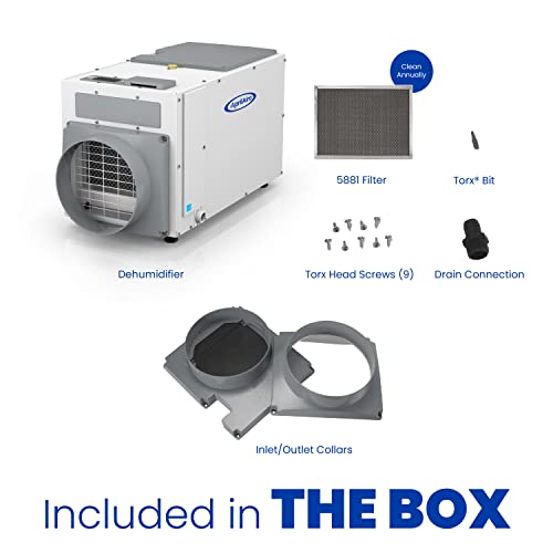 AprilAire E080 Pro 80 Pint Dehumidifier for Crawl Spaces, Basements, Whole-Houses, Commercial up to 4,400 sq. ft.