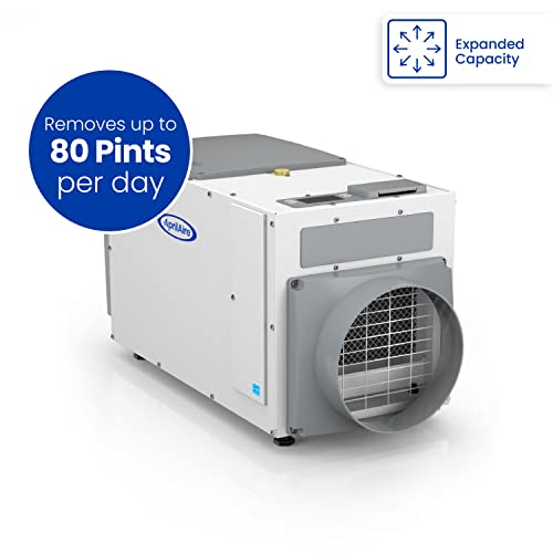 AprilAire E080 Pro 80 Pint Dehumidifier for Crawl Spaces, Basements, Whole-Houses, Commercial up to 4,400 sq. ft.