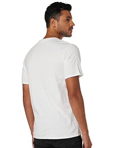 Karl Lagerfeld Paris mens Kocktail Karl Short Sleeve Crew Neck T-shirt T Shirt, White, Large US