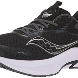 Saucony mens Axon 2 Running Shoe, Black/White, 12 US