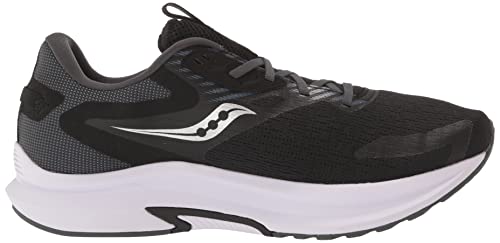 Saucony mens Axon 2 Running Shoe, Black/White, 12 US