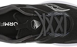 Saucony mens Axon 2 Running Shoe, Black/White, 12 US