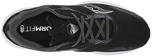 Saucony mens Axon 2 Running Shoe, Black/White, 12 US