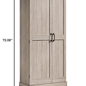 Sauder Miscellaneous Storage Cabinet, L: 32.17" x W: 17.13" x H: 72.09", Spring Maple Finish