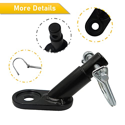 ZUIWAN Bicycle Trailer Hitch Connector,Bike Trailer Coupler Metal Instep Bike Trailer Attachment Connector Accessory for Kid Trailer,Pet Trailer and More