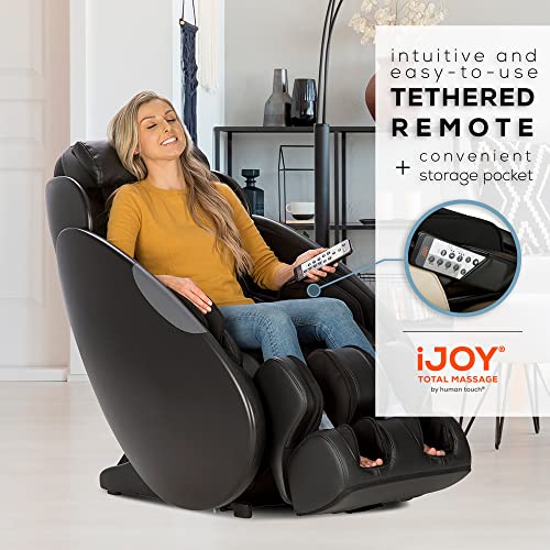 Human Touch iJOY Total Massage FlexGlide Full Body Massage Recliner Chair - Your Home Personal Massager - Targeted Compression Air Cells, Foot Calf Back & Shoulder Relief - 2 Year Warranty - Espresso