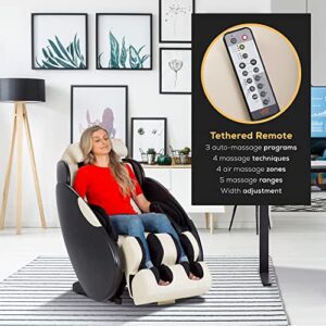 Human Touch iJOY Total Massage FlexGlide Full Body Massage Recliner Chair - Your Home Personal Massager - Targeted Compression Air Cells, Foot Calf Back & Shoulder Relief - 2 Year Warranty - Espresso