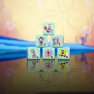 Spongebob Squarepants Dice Set | Collectible d6 Dice Featuring Characters & References - Spongebob, Patrick Star, Squidward Tentacles, Gary, Plankton, and Mr. Krabs | Officially Licensed 6-Sided Dice