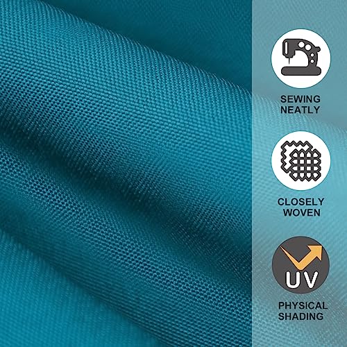 EliteShade USA Sunumbrella 9FT Replacement Covers 8 Ribs Market Patio Umbrella Canopy Cover (CANOPY ONLY) (Teal)